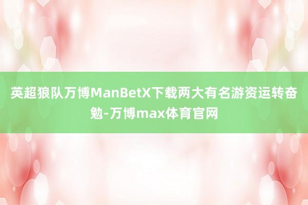 英超狼队万博ManBetX下载两大有名游资运转奋勉-万博max体育官网